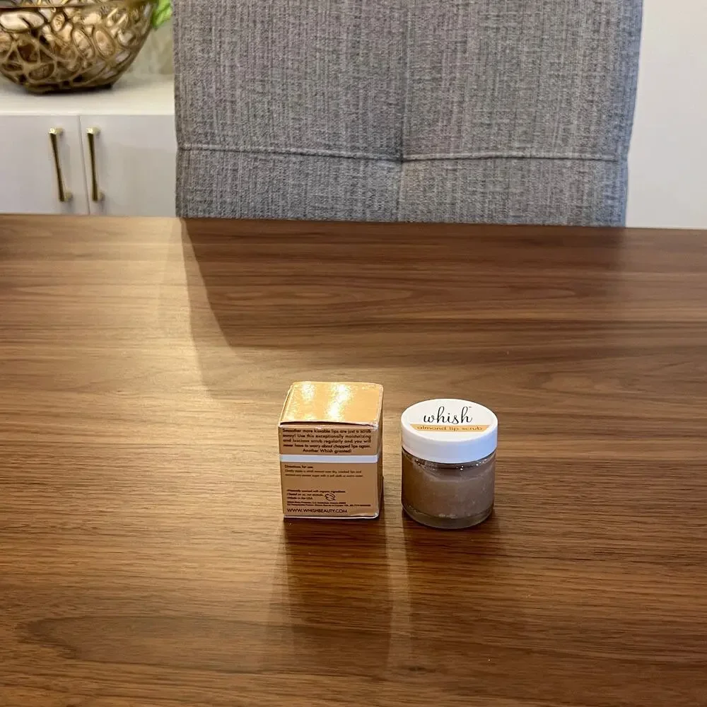 New Whish Almond Lip Scrub Full Size 1oz/28g